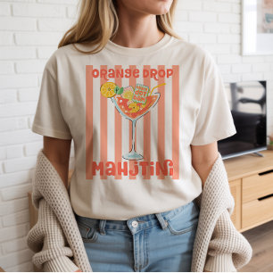 T-shirt Orange Martini Mahjong