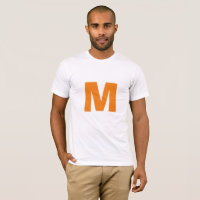 Orange Monogramme Nom propre Remplacer le texte in