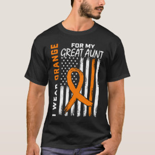 T-shirt Orange MS Grande Tante Sensibilisation à la scléro