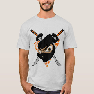 T-shirt Orange Ninja Puissant