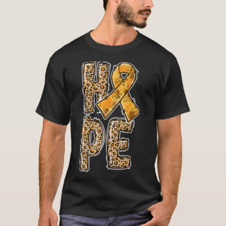 T-shirt Orange Ribbon Leopard Print HOPE ADHD Survivors111