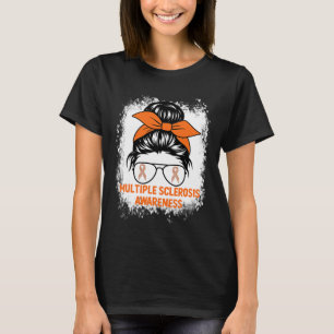 T-shirt Orange Ruban Femmes Ms Sclérose Multiple