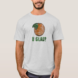 T-shirt Orange vous heureuse chemise