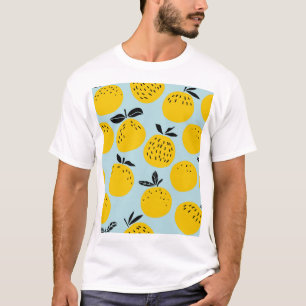 T-shirt Oranges Été : Motif Vintage fruité