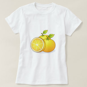 T-shirt Oranges juteuses art de fruit