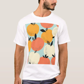 T-shirt Oranges Motif : Conception Vibrante sans fil.