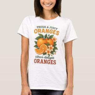 T-shirt Oranges vintages - Citrus frais et juteux délice D