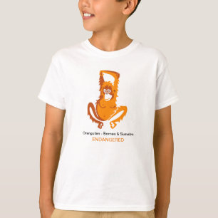 T-shirt ORANGUTAN - Graphique animal menacé -