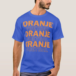 T-shirt Oranje Voetbal Design