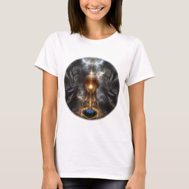 T-shirt Orbe D'Art Fractal Léger (Devant)