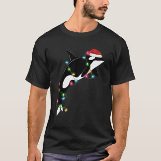 T-shirt Orca Er Whale Père Noël Sea Animaux