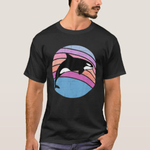 T-shirt Orca Famille Vintage Retro Art, Famille de tueuses