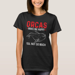 T-shirt Orca Graphique Pour Femmes Hommes Enfants Baleine