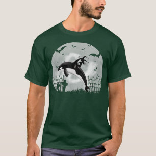 T-shirt Orca Killer Whale Moonlight Funny Halloween Costum