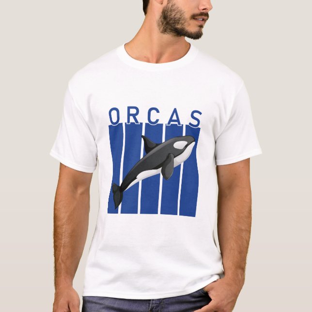T-shirt Orca - Oiseaux de louvres océaniques (Devant)