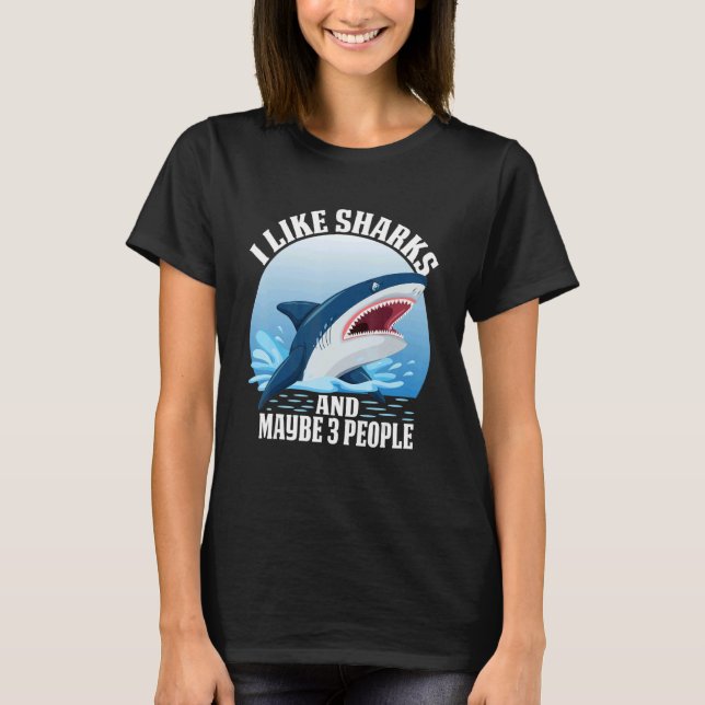 T-shirt orca plush shark shark women shark mouth 3 (Devant)