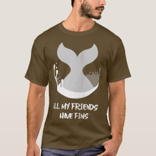 T-shirt Orca Poisson Baleine Dauphin Requin Sirène Mes ami
