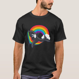 T-shirt Orca Whale Gay Rainbow LGBTQ Pride