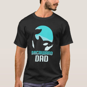 T-shirt Orcaward Papa Orcas Awkward Orca Humour Père Papa