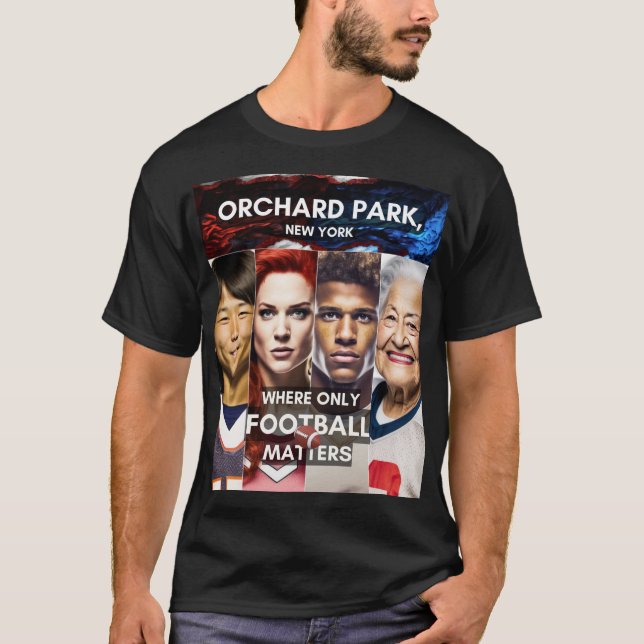 T-shirt Orchard Park - Où seul le football compte (Devant)