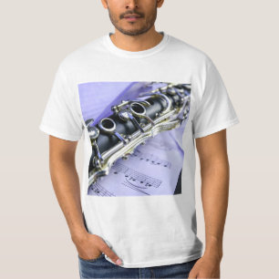 T-shirt Orchestre de musique Clarinet Sheet