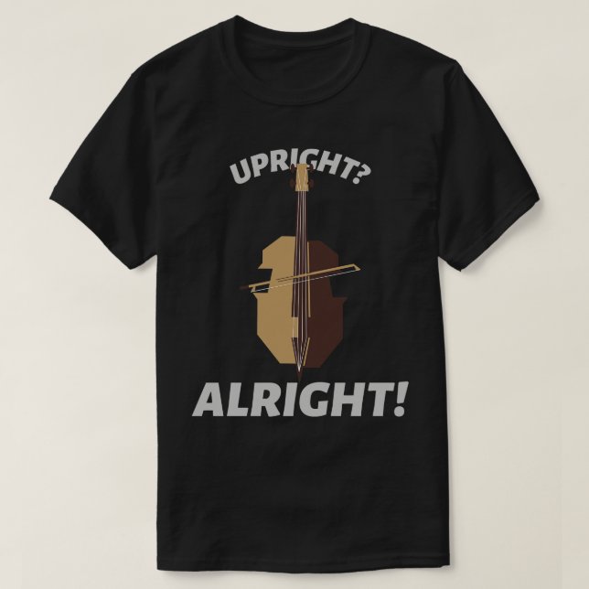 T-shirt Orchestre du Joueur à double basse droit (Design devant)