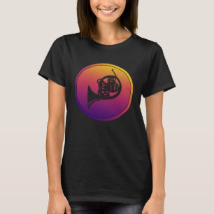 T-shirt Orchestre Synthwave Rétrowave France Horn Musicien