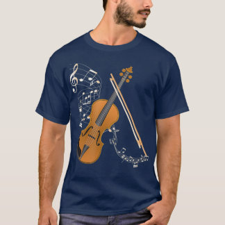 T-shirt Orchestre Violon Joueur Cadeau Instrument de musiq