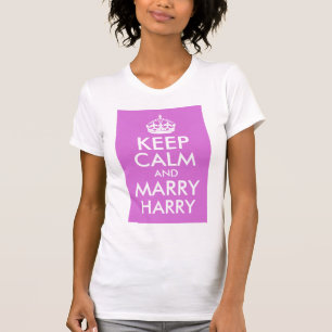 T-shirt Orchid Garder le calme et épouser Harry