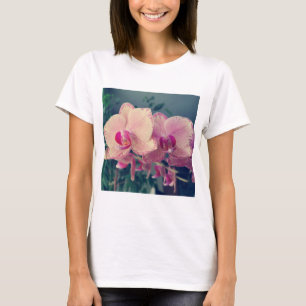 T-shirt Orchid phalaenopsis ppolka dot pink flowers