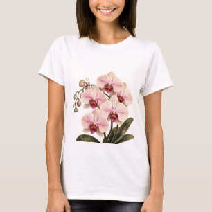 t-shirt orchidée en fleurs
