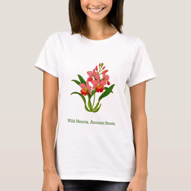T-shirt Orchidée sauvage (Devant)