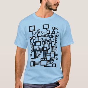 T-shirt Ordinateur Alien