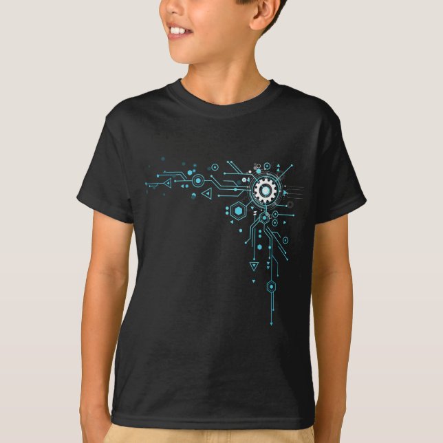 T-shirt Ordinateur Circuit T - Engineer Toxits - Ordinateu (Devant)