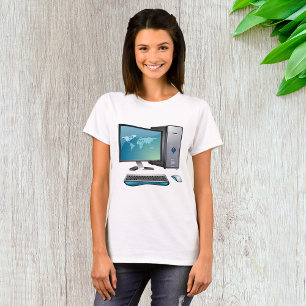 T-shirt Ordinateur de bureau femmes