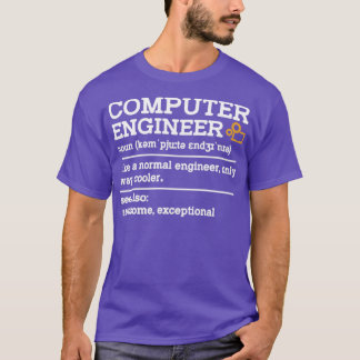 T-shirt Ordinateur de définition de l'ingénieur