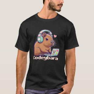 T-shirt Ordinateur portable Capybara Kawaii Capybaras Geek