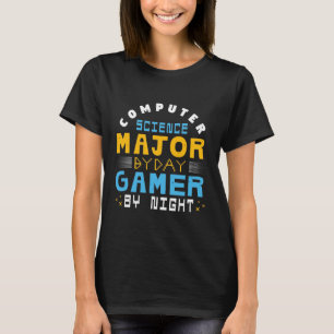 T-shirt Ordinateur scientists by day gamers