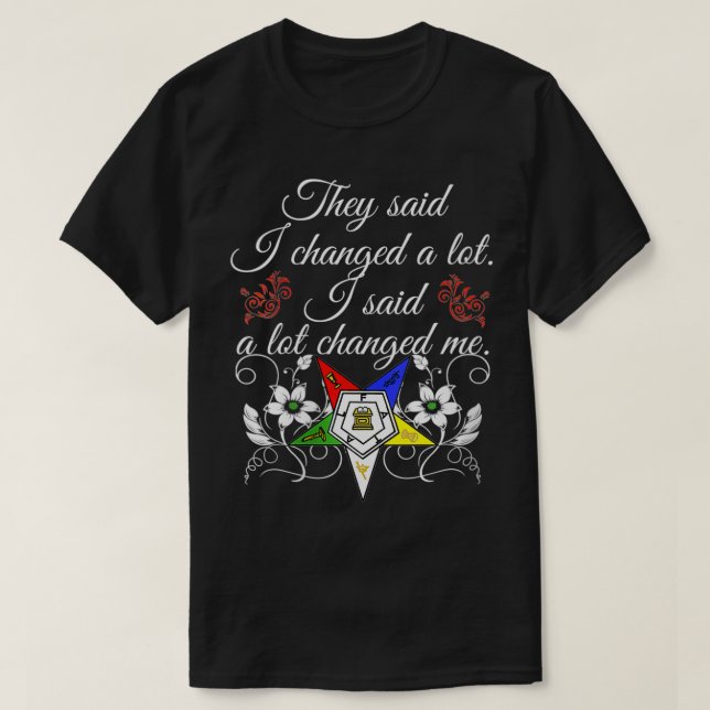 T-shirt Ordre Des Femmes De L'Étoile Orientale OES Citatio (Design devant)