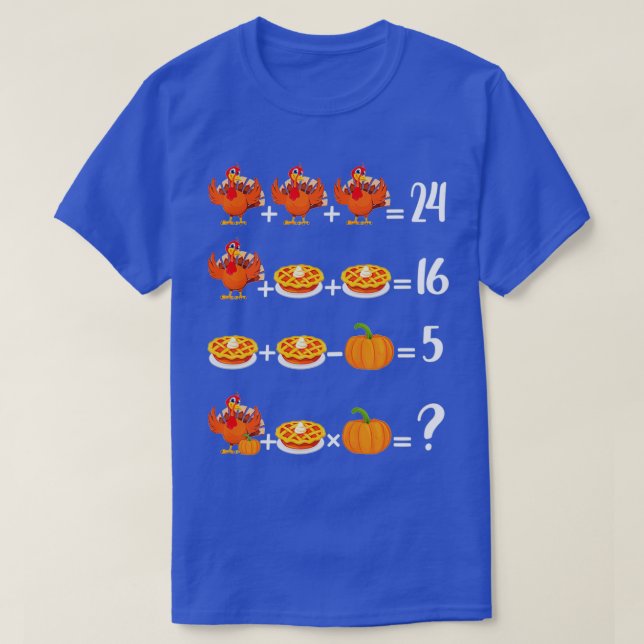 T-shirt Ordre des opérations de l'enseignant en mathématiq (Design devant)