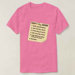 T-shirt Ordre du jour gay (LGBT Gay Lesbienne Transgenre)