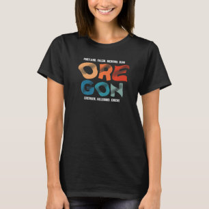 T-shirt Oregon États-Unis Amérique Voyage Oregonian Salem 
