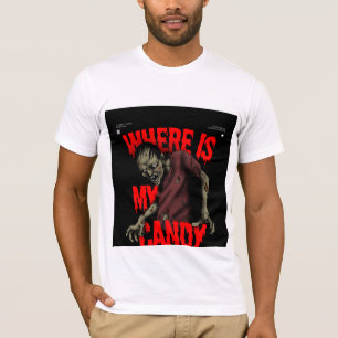 T-shirt Oreiller de zombie drôle d'Halloween – “Où est mon