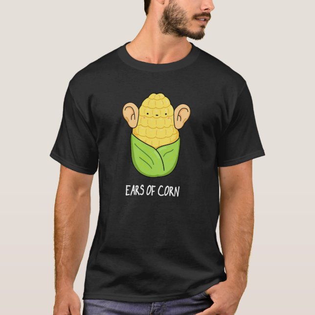 T-shirt Oreilles De Maïs Amusant Manteau De Maïs Basse BG (Devant)