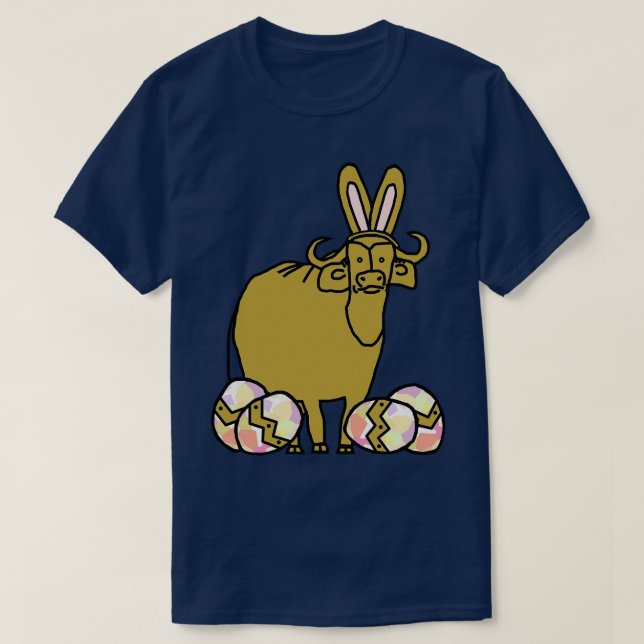 T-shirt Oreilles et Oeufs de lapin de Pâques (Design devant)