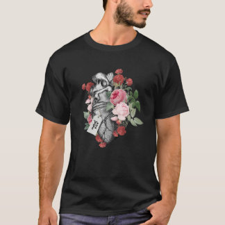 T-shirt Organe Cardiaque Anatomique Et Fleurs Avec Mahal K