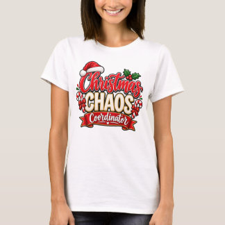 T-shirt Organisateur de chaos de Noël Conception festive d