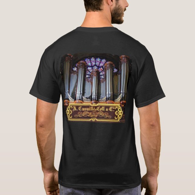 T-shirt Orgue de canalisation Cavaille-Coll de Notre-Dame, (Dos)