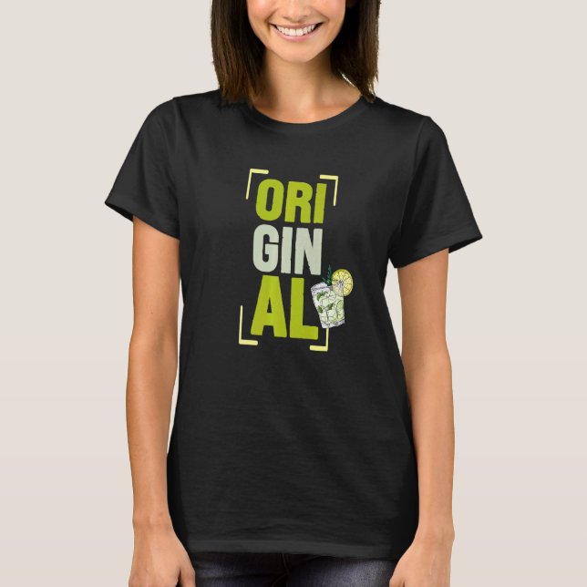 T-shirt Ori Gin Al cocktails d'alcool boissons longues liq (Devant)