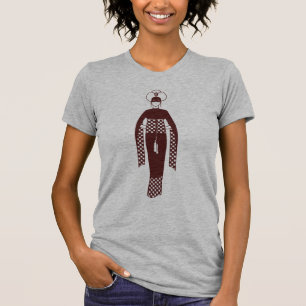 T-shirt Oriental Rouge foncé femme Turban Turquie Art Nouv